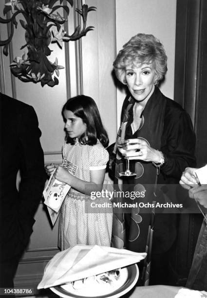 Comedian Joan Rivers and her daughter Melissa attend an event circa 1978 in Los Angeles, California.