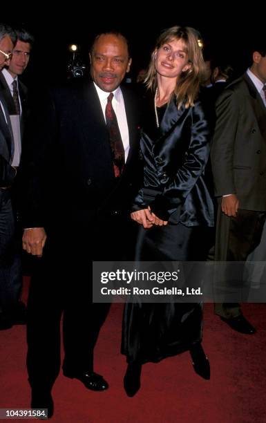 Producer Quincy Jones and actress Nastassja Kinski attend Fourth Annual Environmental Media Awards on October 17, 1994 at CBS Television City in Los...