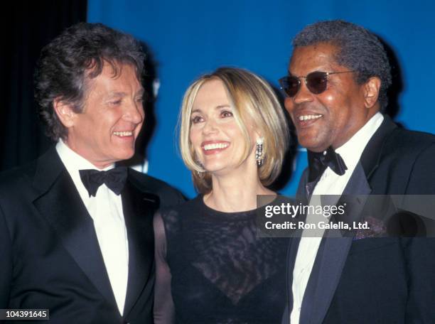 Actor Michael Cole, actress Peggy Lipton and actor Clarence Williams III attend Third Annual Screen Actors Guild of America Awards on February 23,...