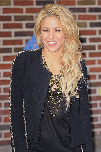 Singer Shakira visits the "Late Show With David Letterman" taping at the Ed Sullivan Theater on September 23, 2010 in New York, City.