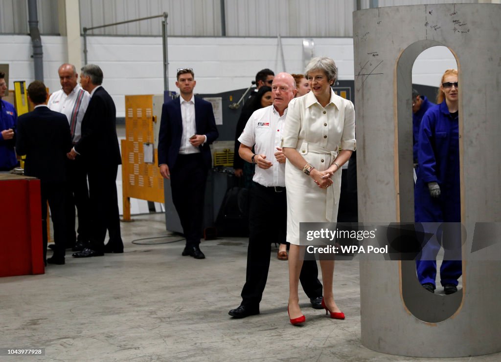 The Prime Minister And Chancellor Of The Exchequer Visit A Business Local To Conference