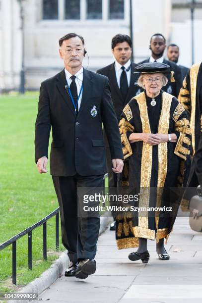 President of the Supreme Court Baroness Hale of Richmond walks to the Westminster Abbey to attend the annual service marking the beginning of the new...