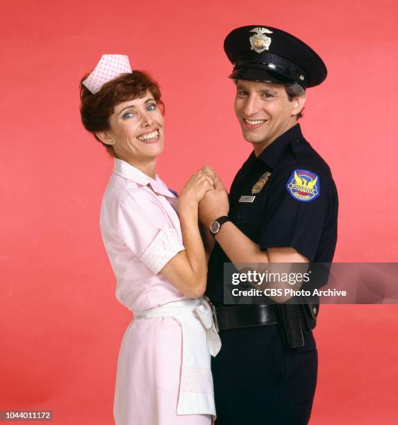 Alice, a CBS television situation comedy, about characters who work and dine at Mel's Diner. January 1, 1983. Pictured is Beth Howland and Charles...