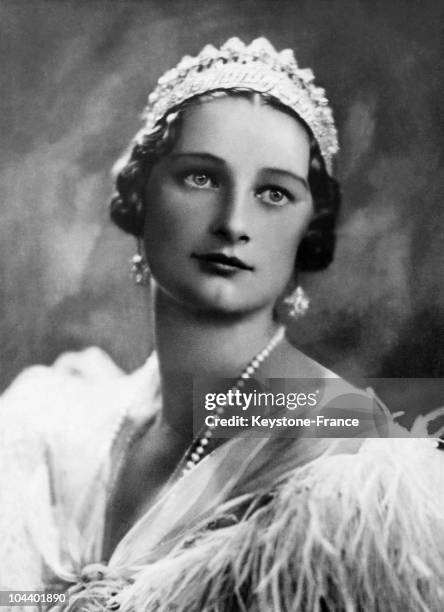 September 1933 portrait of Her Majesty Queen ASTRID of Belgium, wife of LEOPOLD III, King of the Belgians.