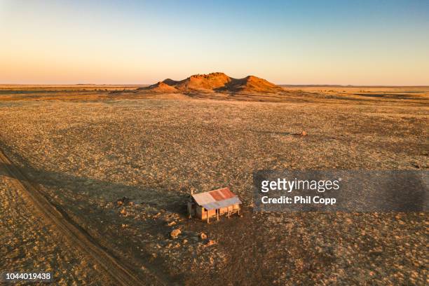 hut aerial - outback stock pictures, royalty-free photos & images