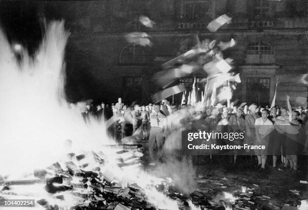 In May 1933, German students organized a book burning of "degenerate" books on the Opernplatz in Berlin. In the name of intellectual uniformity, the...