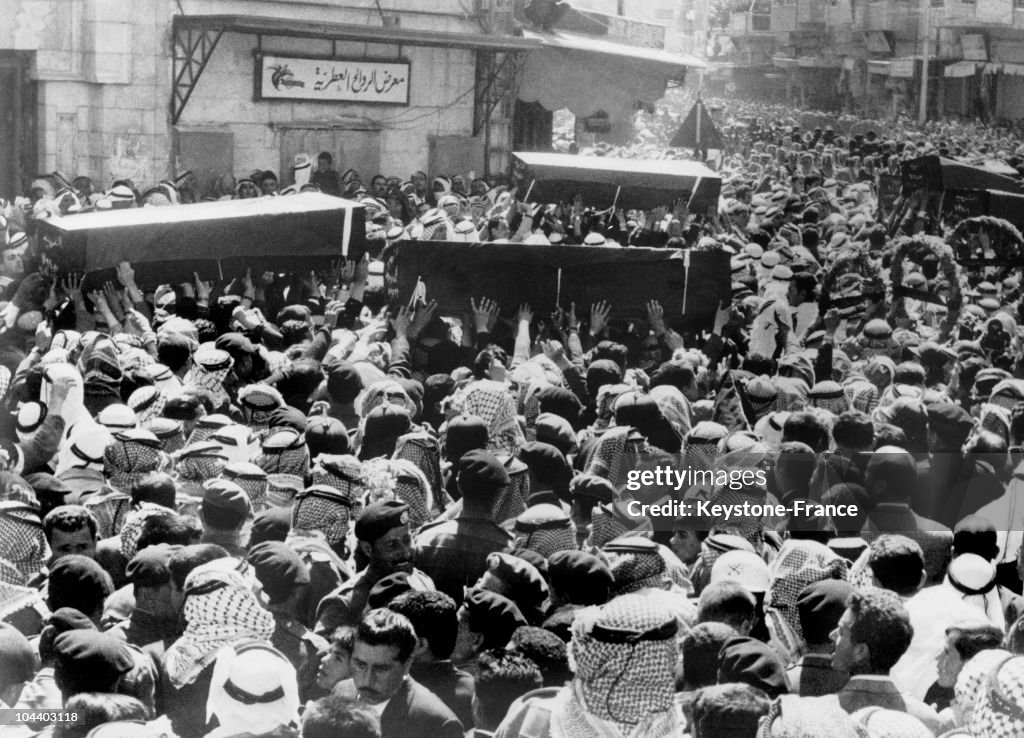 Jordanian Soldiers Funerals In Amman