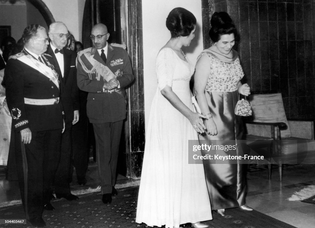 Tito, King Zahir Shah And Their Wives In Afghanistan 1968