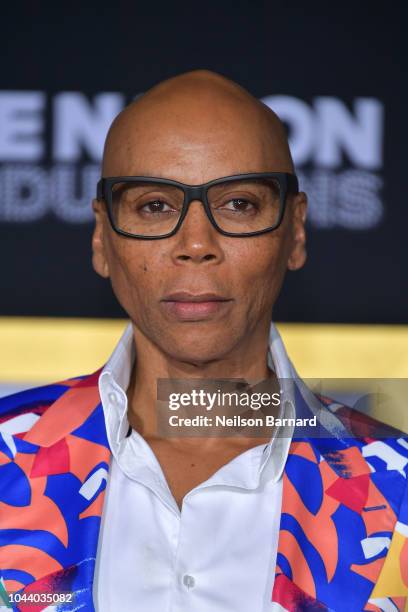 Ru Paul arrives at the Premiere Of Warner Bros. Pictures' 'A Star Is Born' at The Shrine Auditorium on September 24, 2018 in Los Angeles, California.