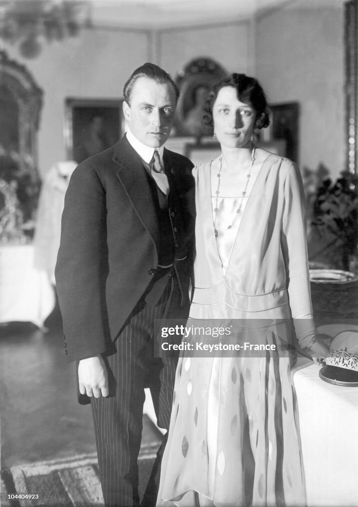 Prince Olav Of Norway And Martha Of Sweden On Their Wedding Day 1929