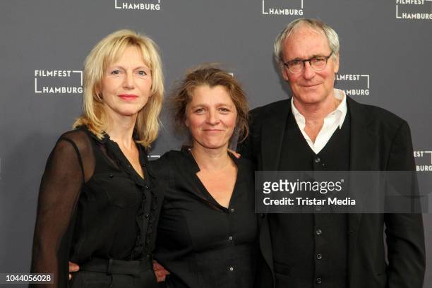 Johanna ter Steege, Sandra Nettelbeck and August Zirner attend the 'Was uns nicht umbringt' premiere during the Film Festival on September 30, 2018...