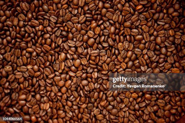 coffee beans background - sala de té fotografías e imágenes de stock