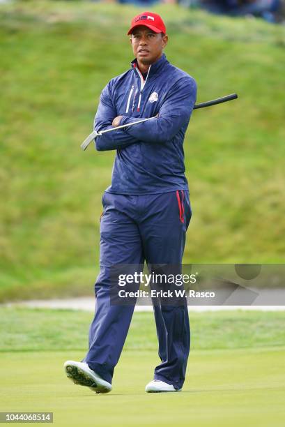 Team USA Tiger Woods during Sunday Singles at Le Golf National. Paris, France 9/30/2018 CREDIT: Erick W. Rasco