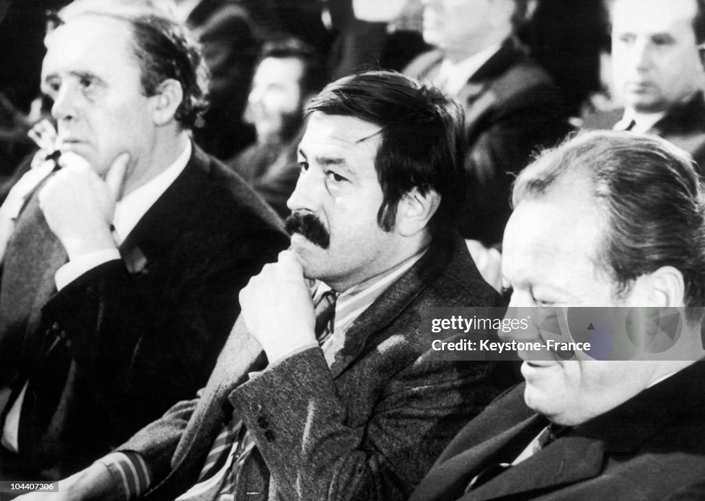 Heinrich Boll, Gunter Grass Et Willy Brandt In Stuttgart In 1970