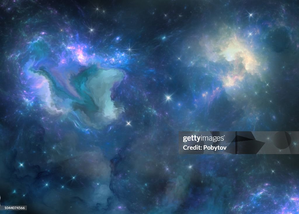Nebulosa dipinta multicolore