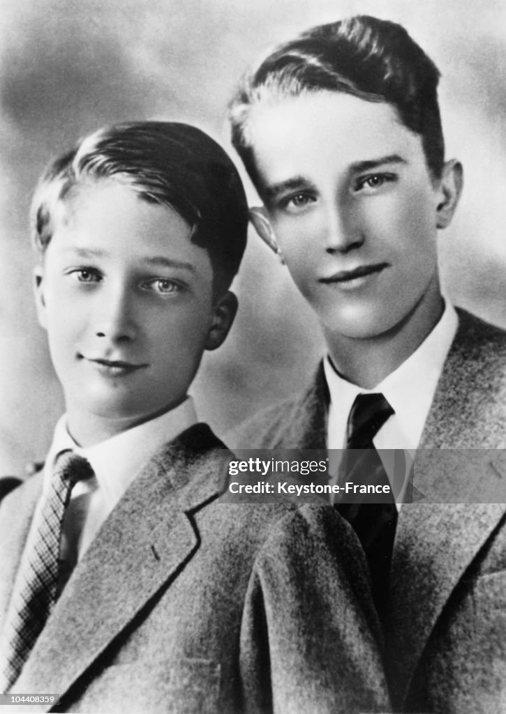 Princes Baudouin And Albert Of Belgium In 1948