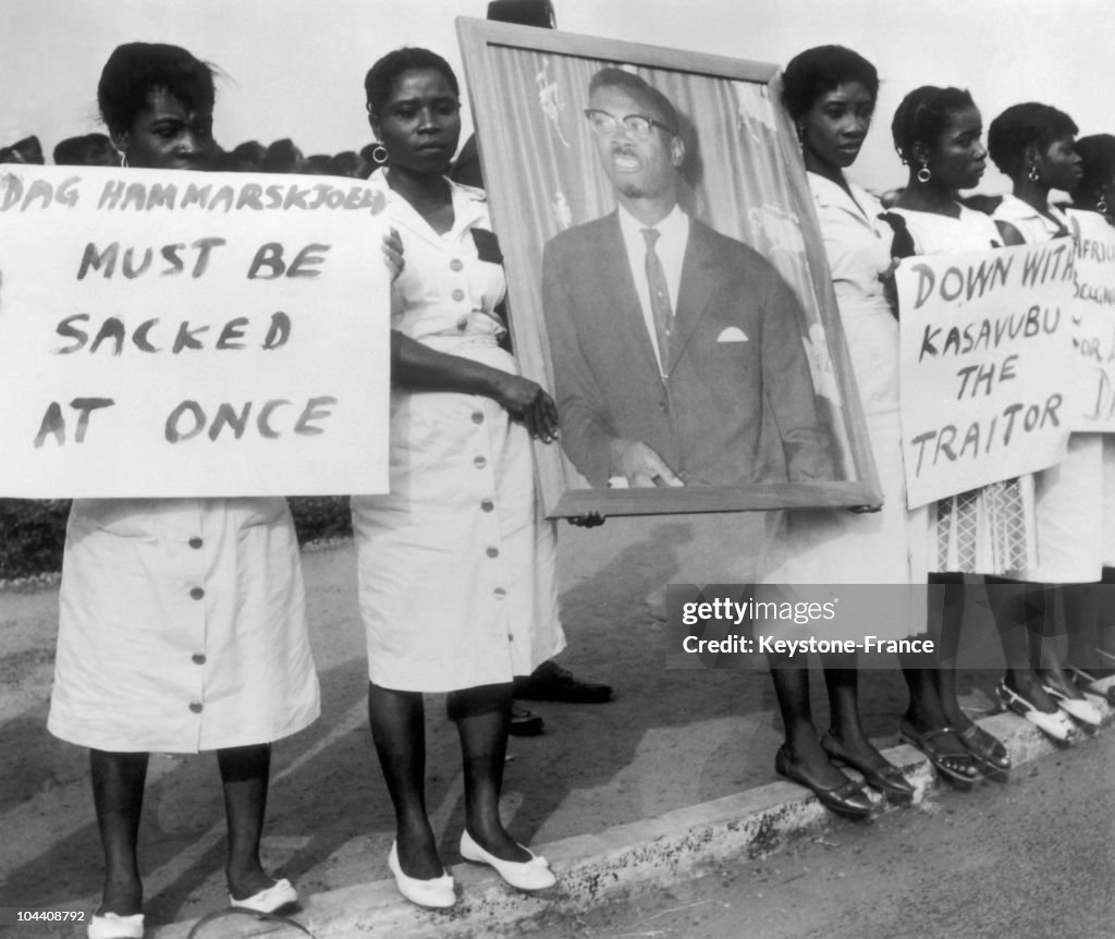 Demonstration Against The Assassination Of Patrice Lumumba In 1961