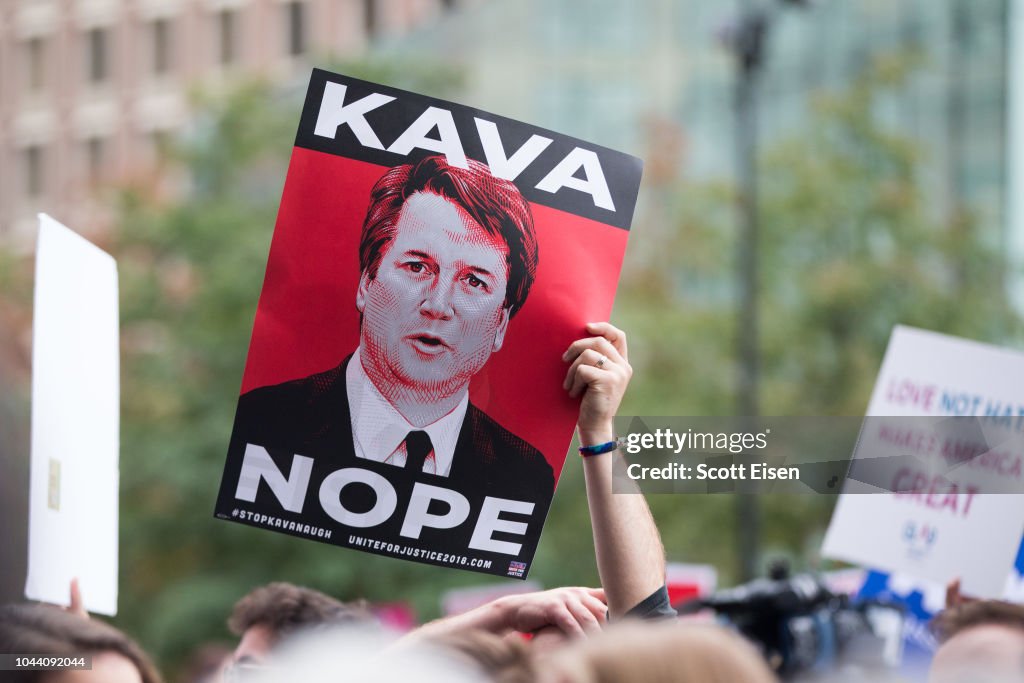 Boston Mayor, Activists Rally To Ask Jeff Flake To Reject Kavanaugh Nomination