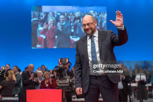Martin Schulz spricht beim Bundesparteitag der SPD im Berliner CityCube