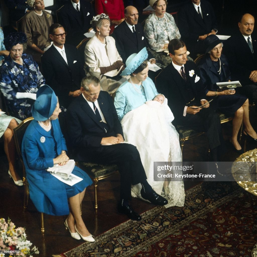 Crown Prince Frederik Of Denmark'S Baptism 1968