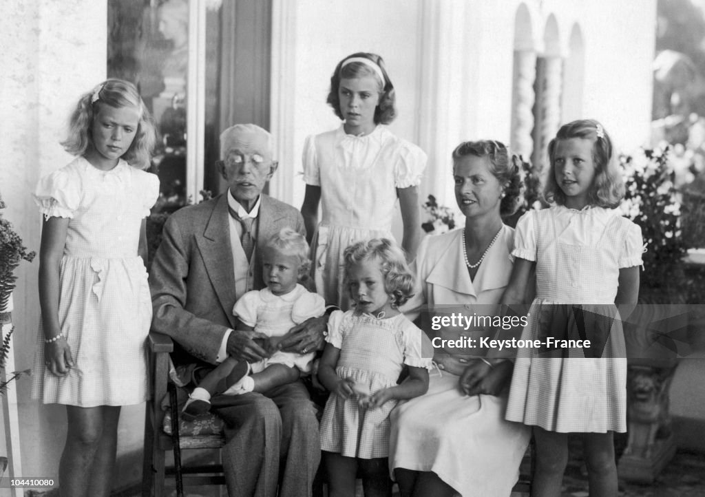 King Gustaf V And His Grandchildren At Oland