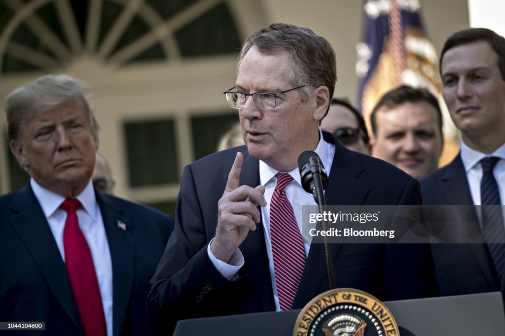 President Trump Speaks On U.S.-Mexico-Canada Agreement At The White House 