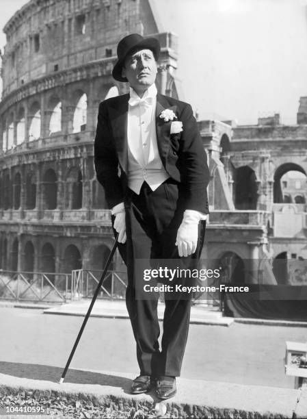Italien actor Alberto SORDI as Gastone, the famous sketch created by Ettore PETROLINI is filmed starring Alberto SORDI on October the 9th 1959.