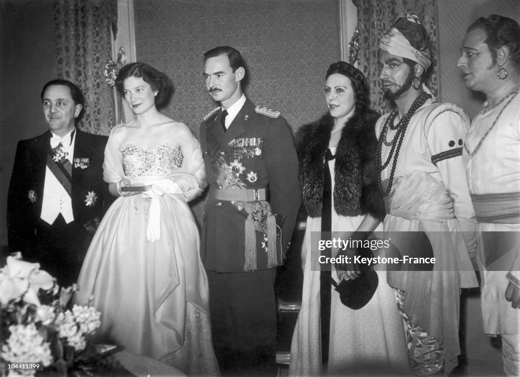 Princess Jospehine Charlotte Of Belgium And Prince Jean Of Luxembourg In Brussels 1953