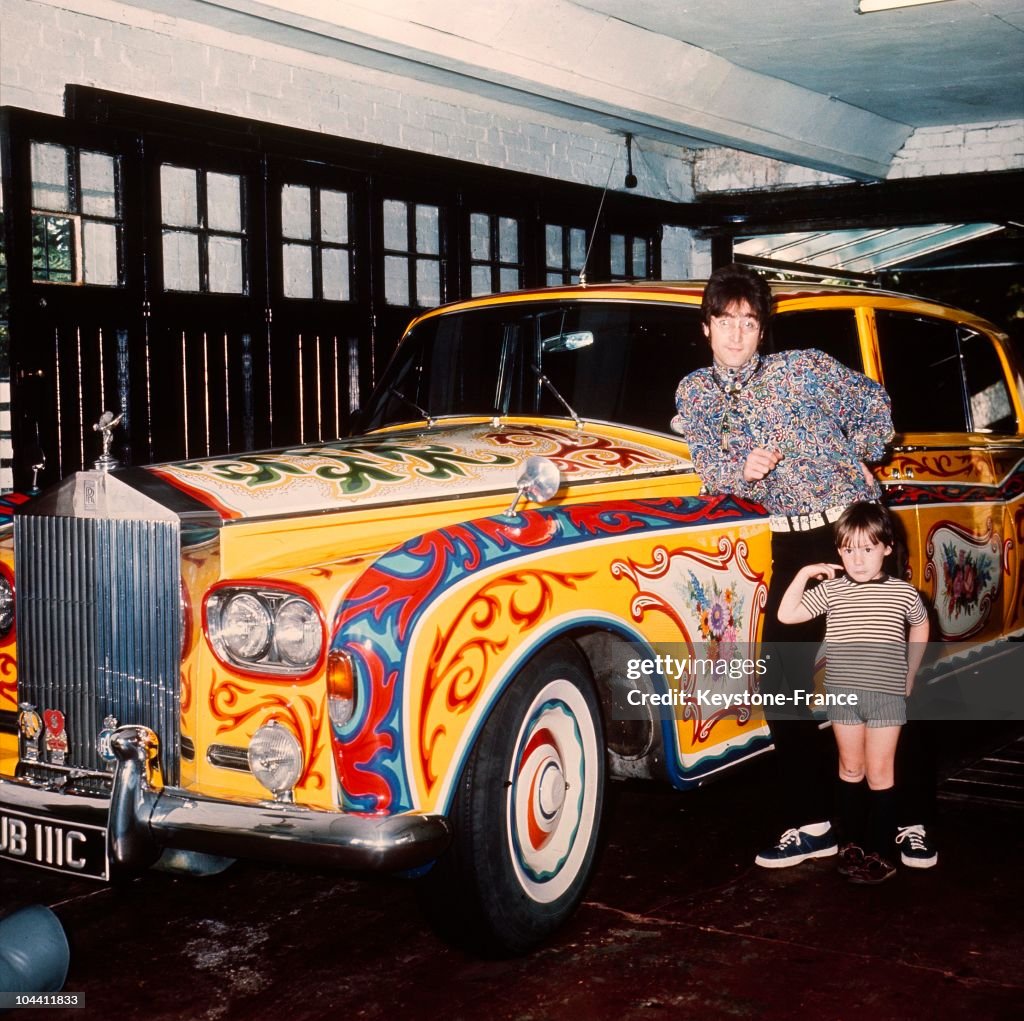 John And Julian Lennon In Liverpool.