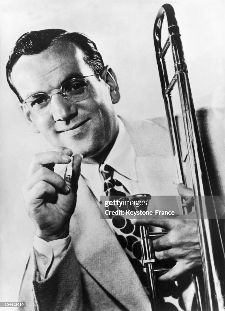 Glenn Miller With His Trombone Around 1934