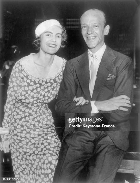 Fred ASTAIRE and his first wife Phyllis POTTER in New York on December 7 their wedding day.