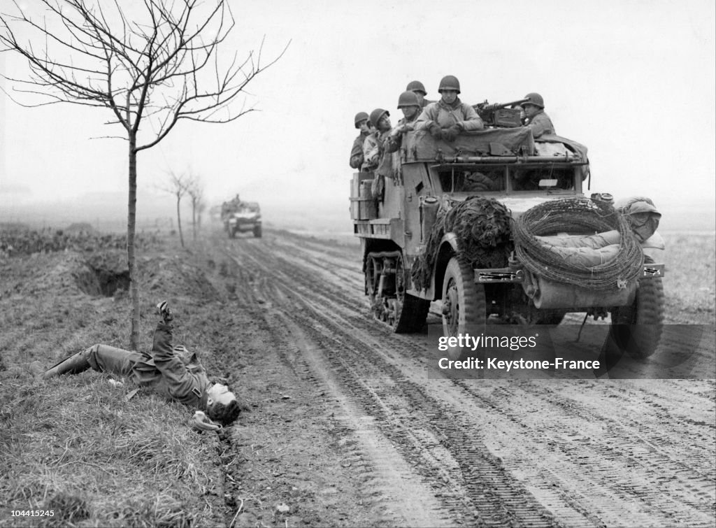 The American Army Advances Toward Cologne 1945