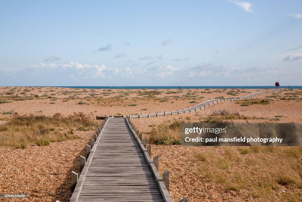 Walkway leading to sea