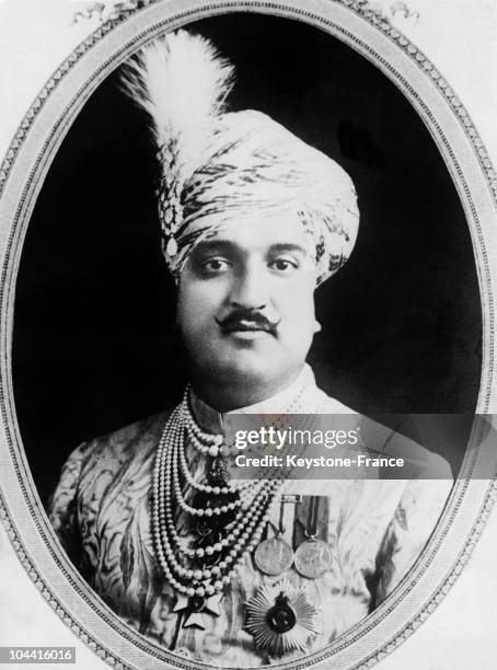 Portrait of Maharaja of Kashmir, Hari Singh, circa 1920-1939.