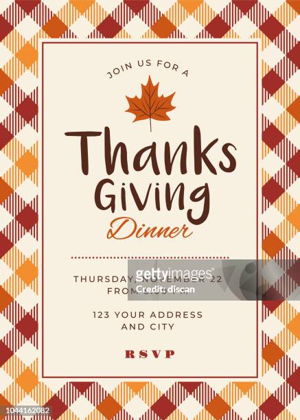 illustrations, cliparts, dessins animés et icônes de dîner de thanksgiving invitation template - happy thanksgiving banner