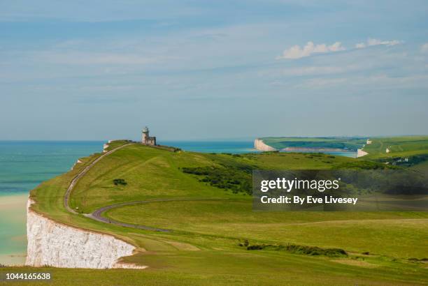 belle tout lighthouse - south downs imagens e fotografias de stock