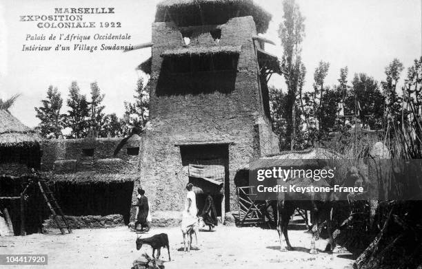 Palace Of French Western Africa. Sudanese Village.