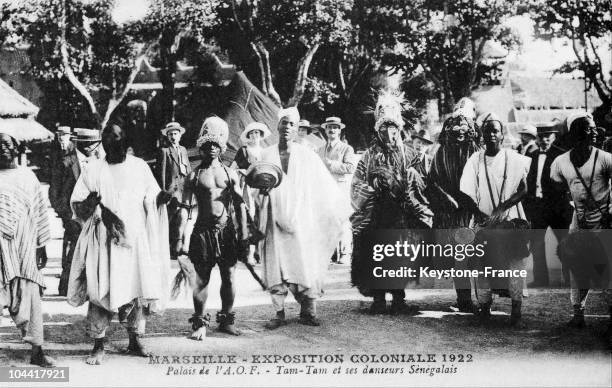 Palace Of French Western Africa. Tam-Tam And Senegalese Dancers.