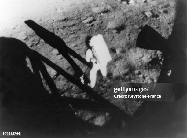 American astronaut Neil Armstrong put a foot on the moon July 21, 1969 during the APOLLO 11 mission.