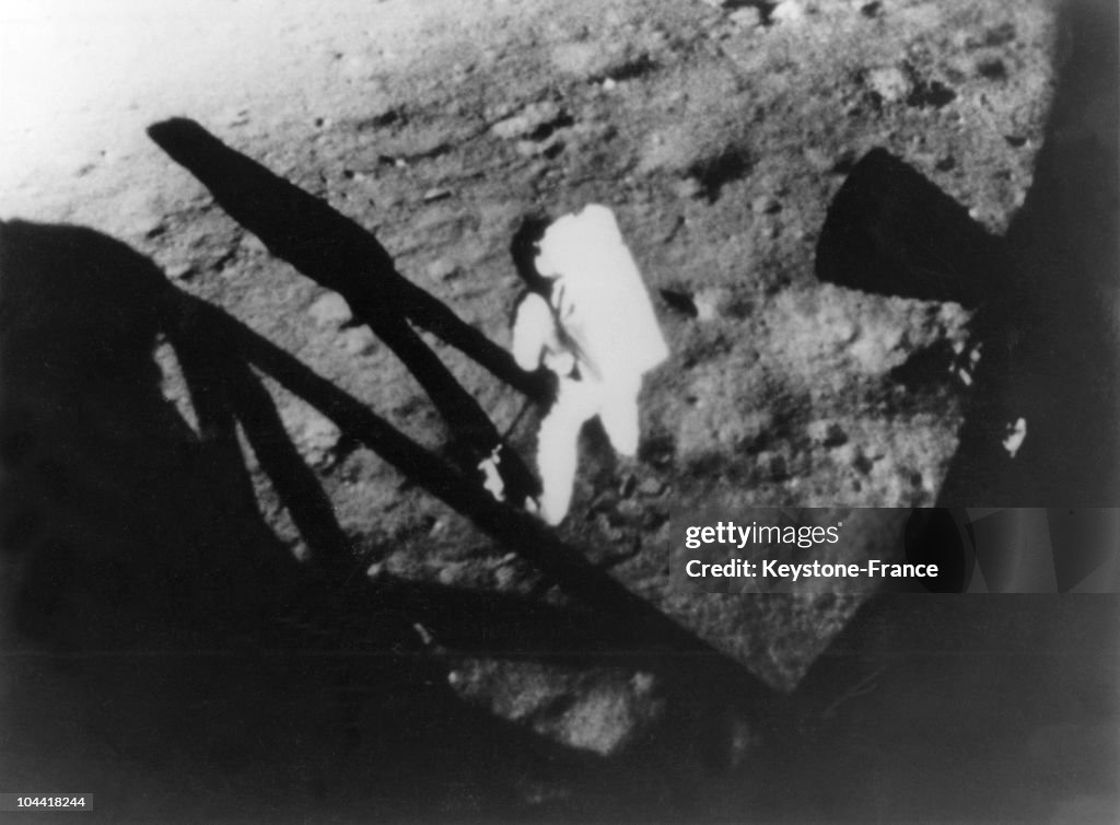 American Astronaut Neil Armstrong Put A Foot On The Moon July 21, 1969 During The Apollo 11 Mission.