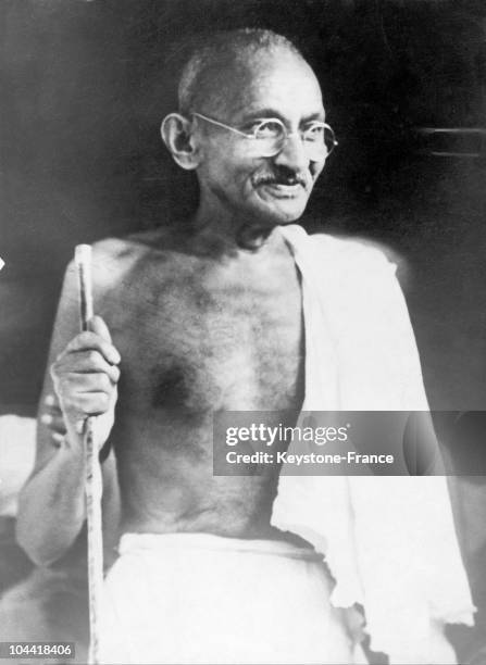 Mahatma GANDHI, the founder of the Indian National Congress in the 1930's.