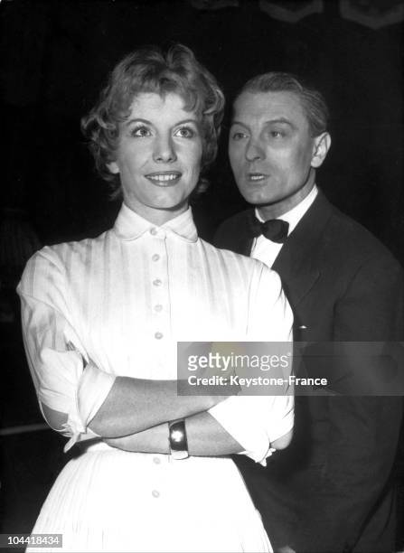Jacqueline Pagnol And Georges Rollin In 1954