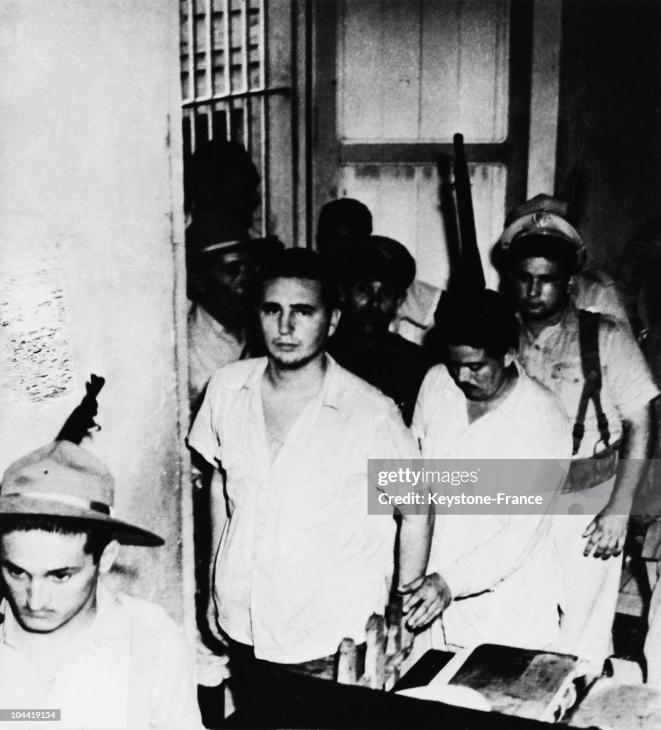 Fidel Castro At His Trial For The Attack Of The Moncada Barracks In 1953