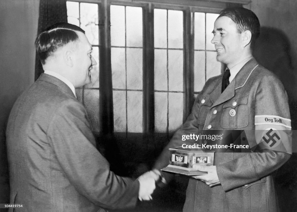Hitla Hand Adolf Hitler Officially Entrusting The Post Of Minister Of Armament ...