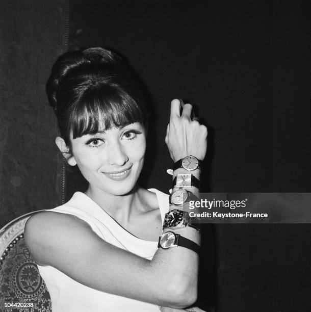 The French Actress Elga Andersen In 1965.