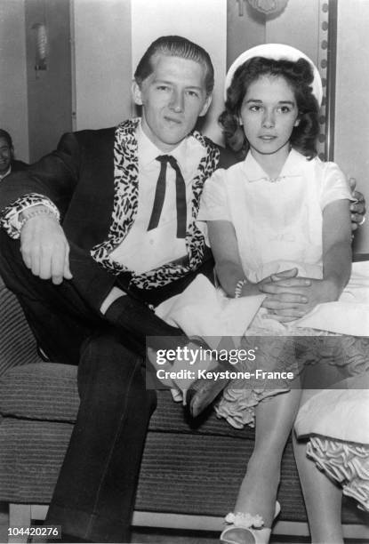 The Musician Jerry Lee Lewis With His Wife Myra, Who Is Also His... News  Photo - Getty Images