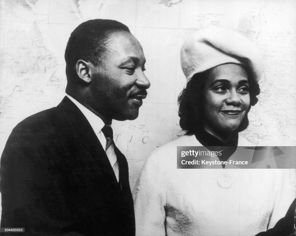Martin Luther King And His Wife Around 1967-1968