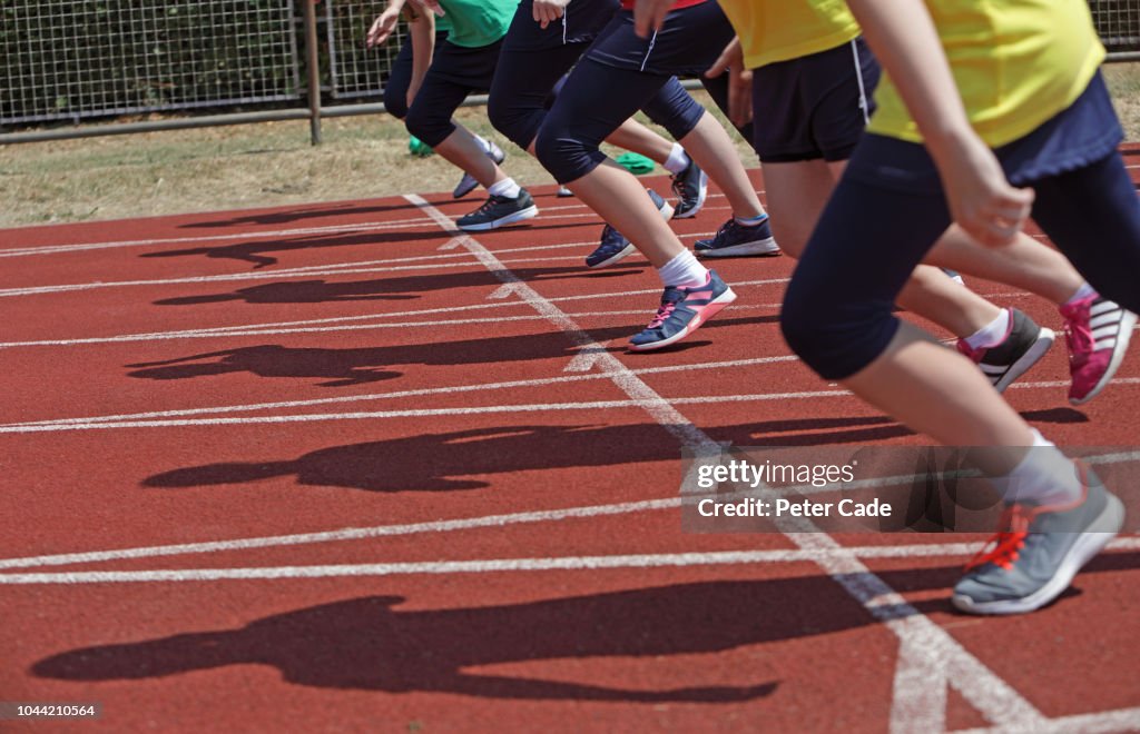 Beginning of school race