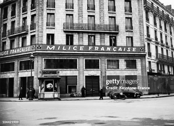 The Headquarters Of The French Militia In Paris Between 1943 And 1944.