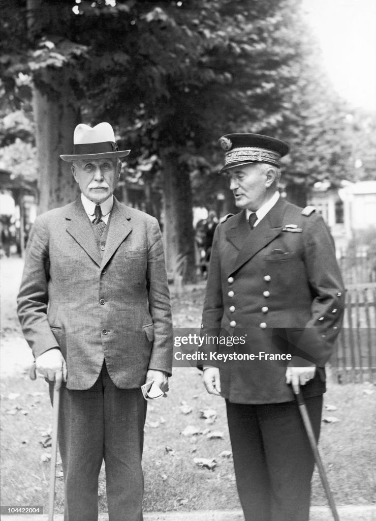 Marshal Petain And Admiral Darlan In Vichy In 1941